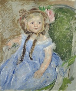 Sara con un cappellino scuro da Mary Cassatt